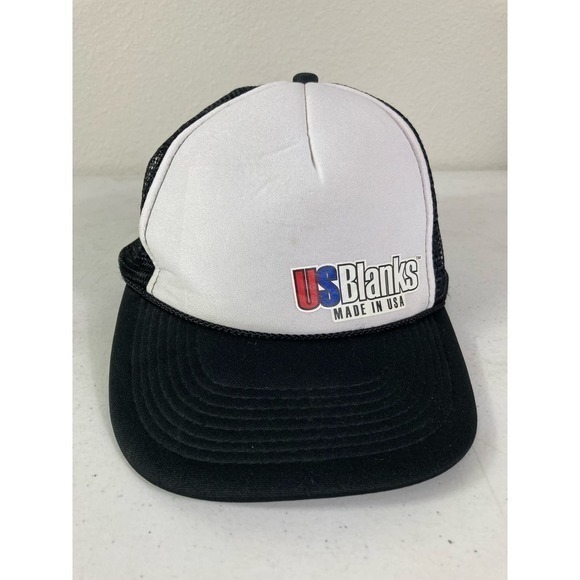 Otto‎ USBlanks Hat Cap OSFM Made in USA Vintage 90s Unisex Adult Nylon Mesh - Picture 3 of 9